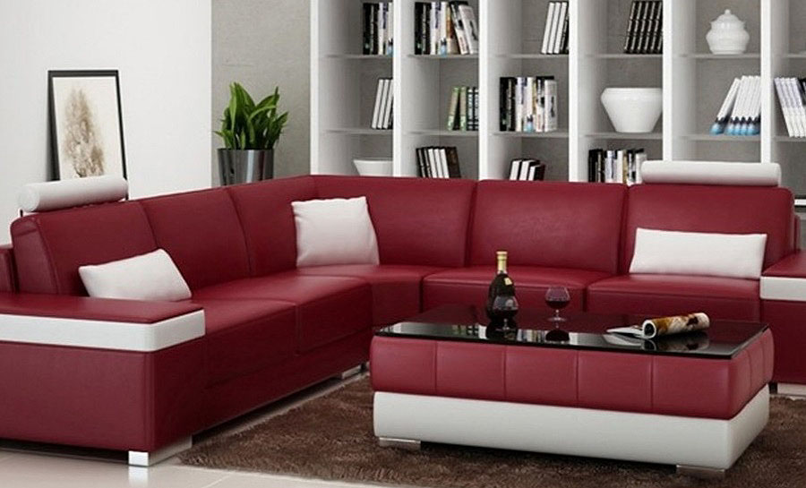 Juliet  - L - Leather Sofa Lounge Set